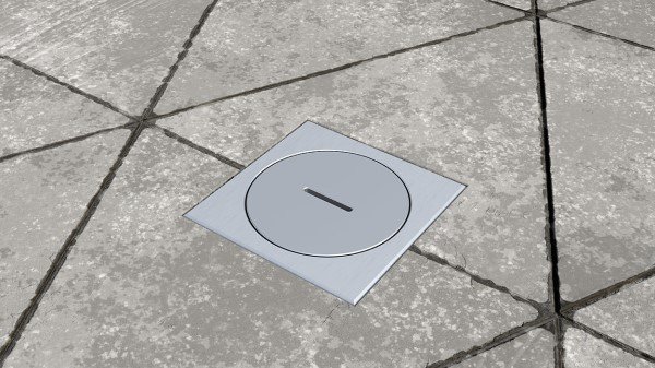 Floor sockets for outdoor use